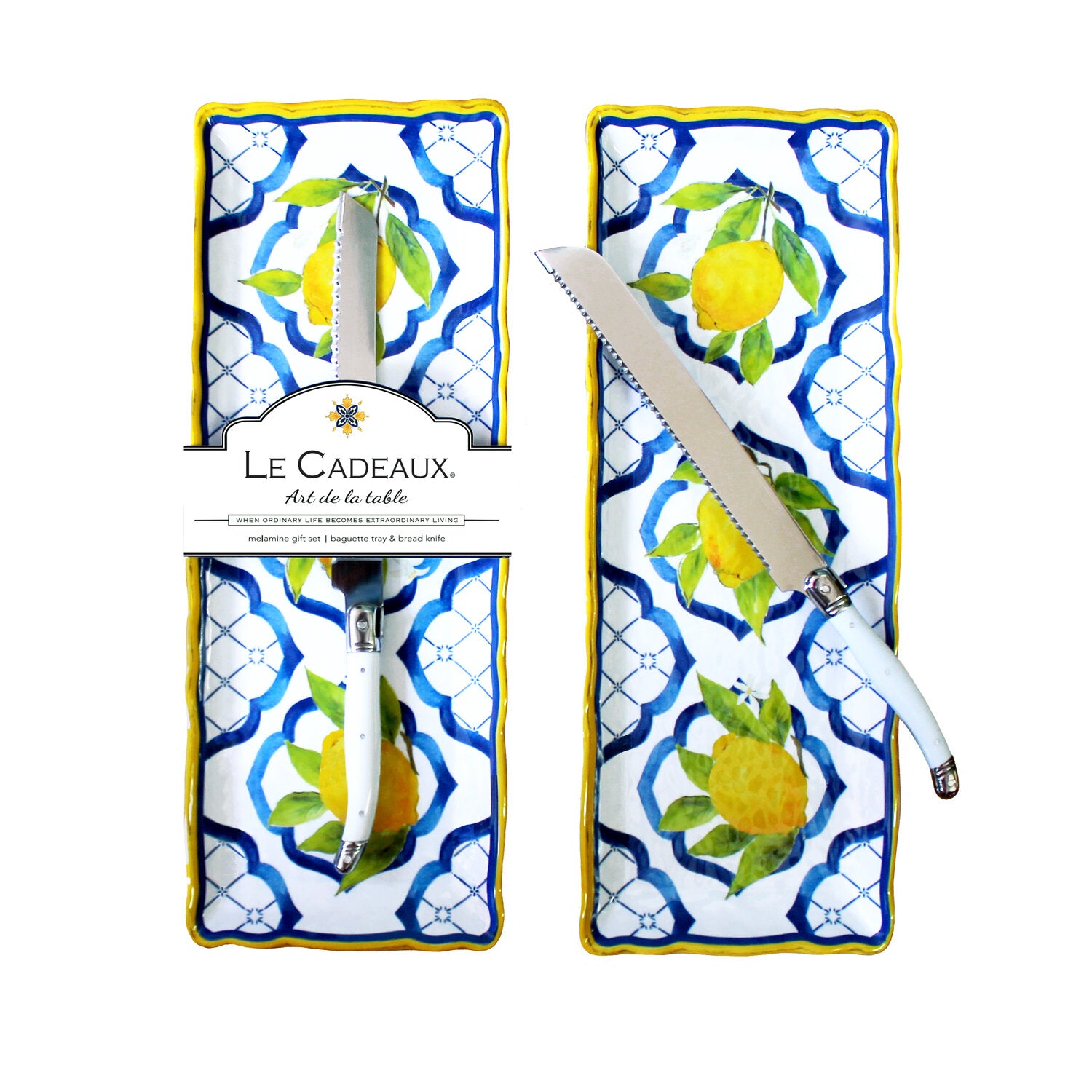 An image of Le Cadeaux Palermo Baguette Tray Gift Set