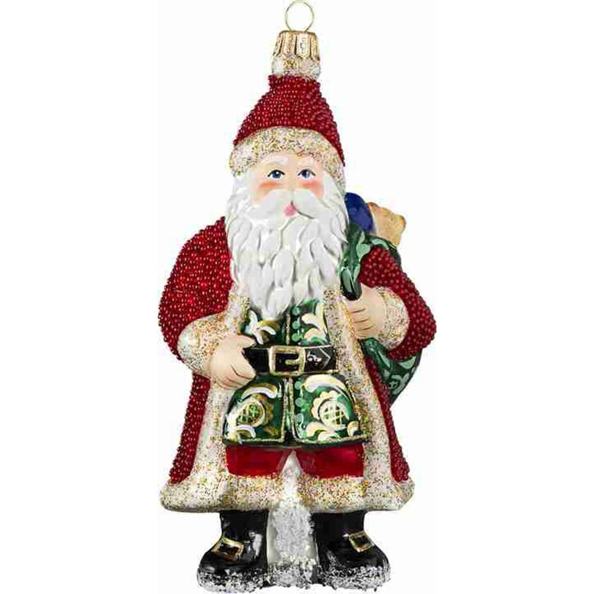 Joy To the World Galician Santa with Presents-Red