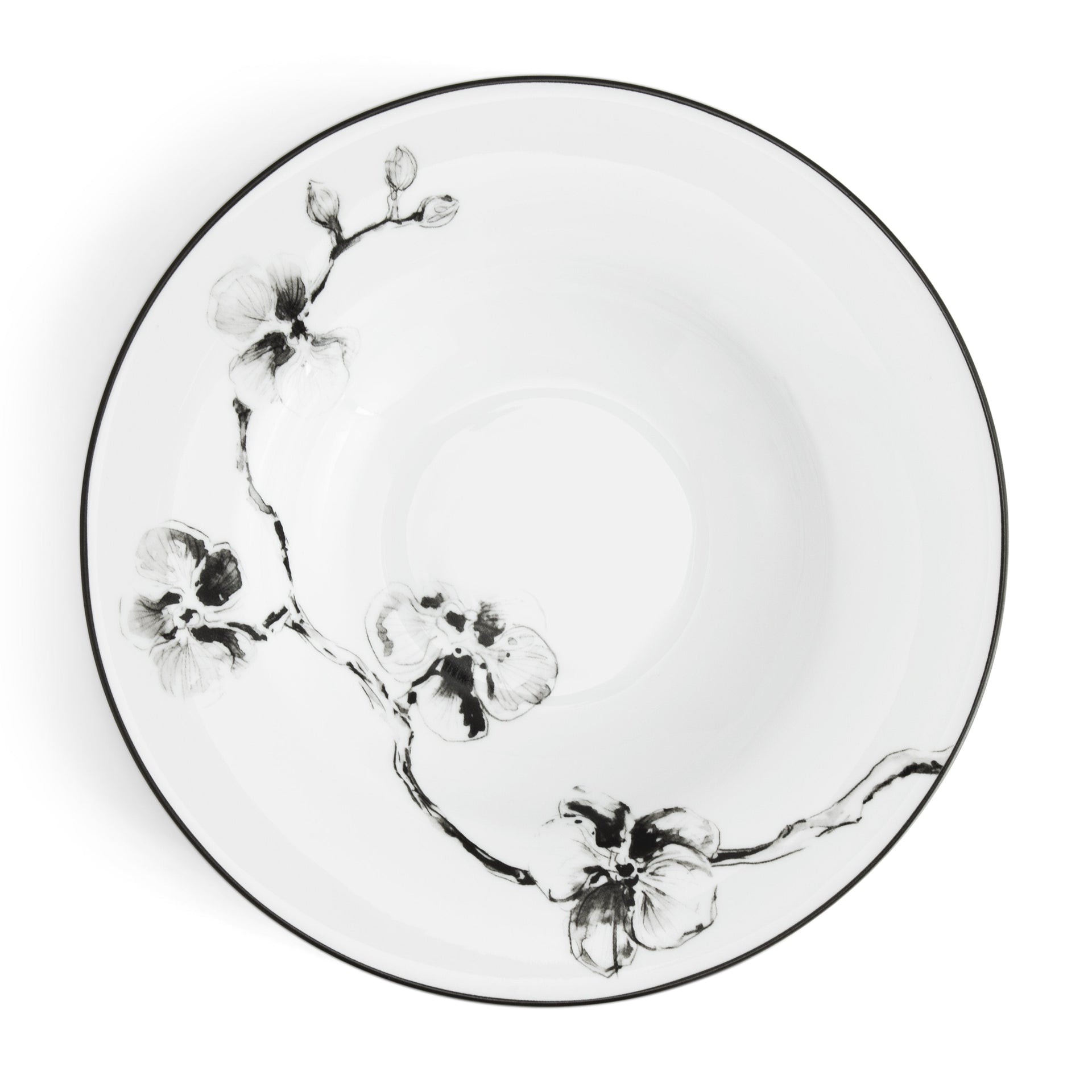 Michael Aram Black Orchid Rimmed Bowl