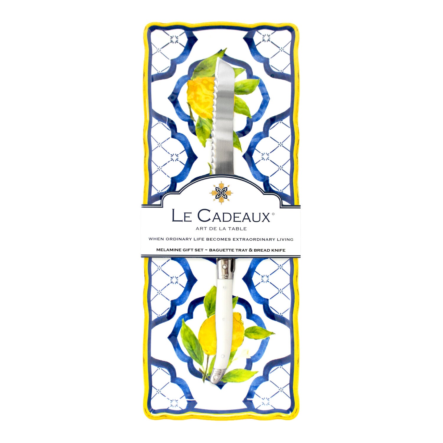 An image of Le Cadeaux Palermo Baguette Tray Gift Set