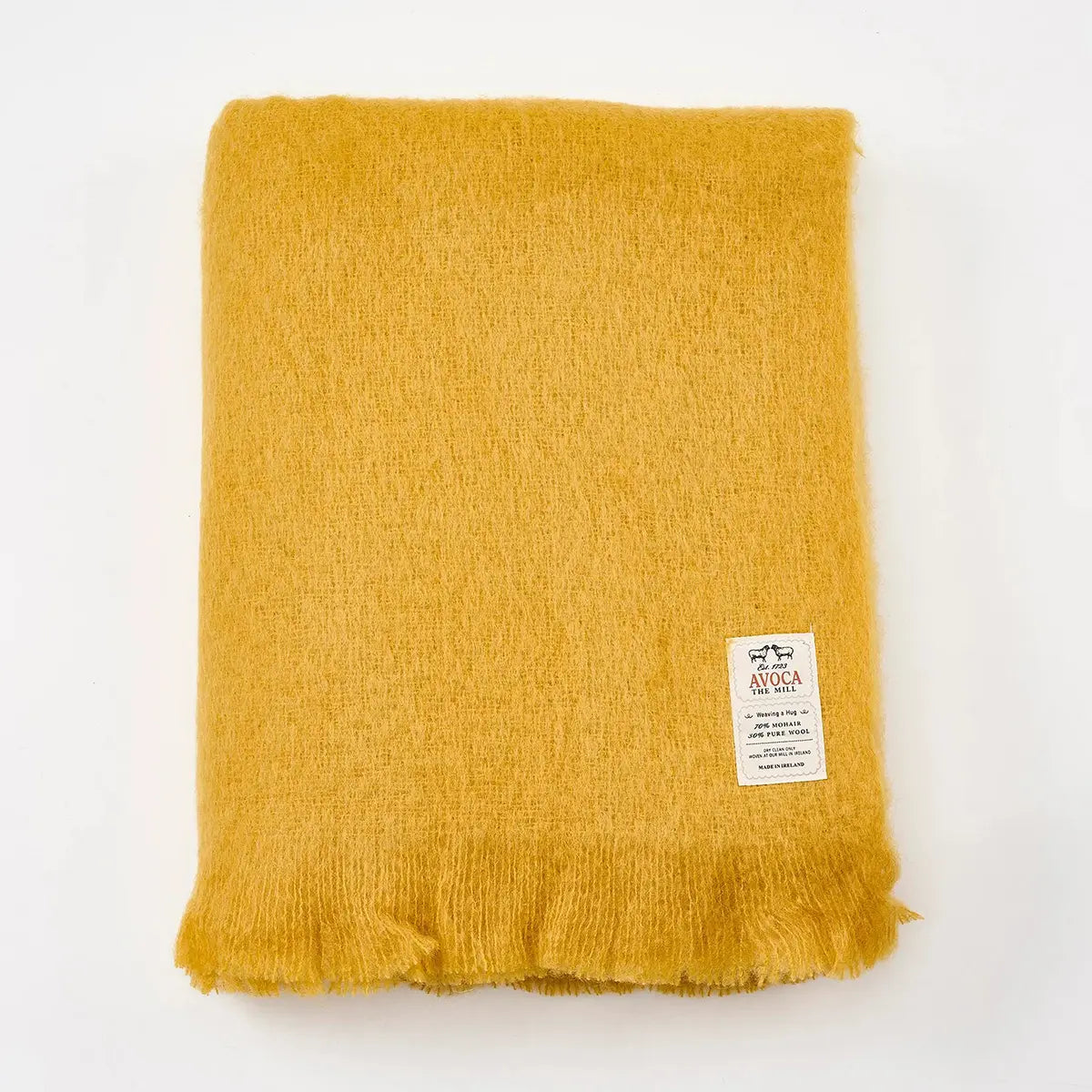 Avoca Amber Mohair Throw