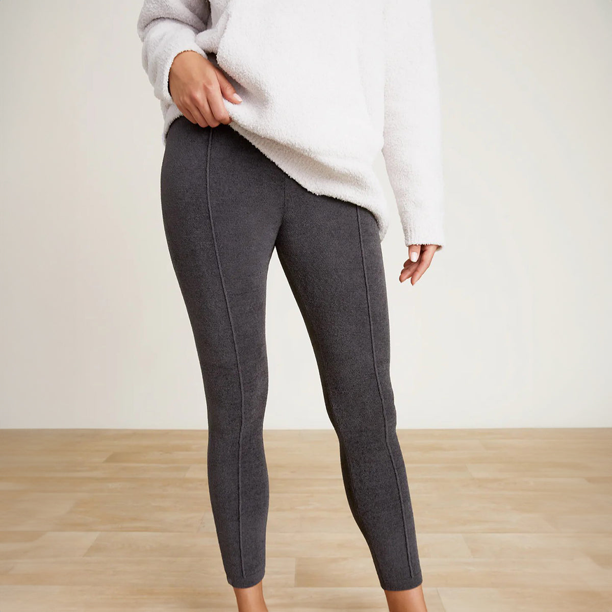 An image of Barefoot Dreams CozyChic Ultra Lite Women's Seamed Legging