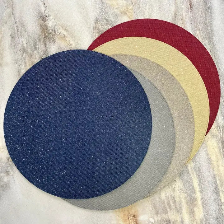 Bodrum Gem Round Placemat Collection in various colors