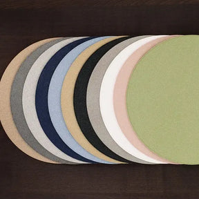 Bodrum Skate Round Placemat Collection in various colors