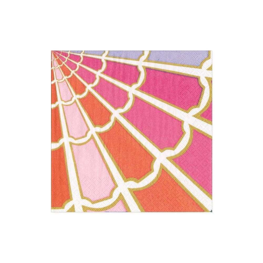Caspari Color Wheel Cocktail Napkins