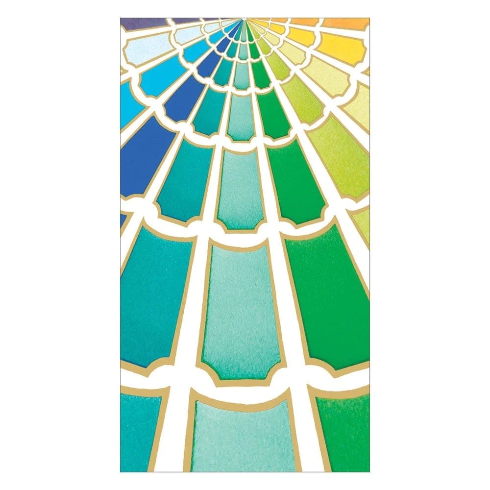 An image of Caspari Color Wheel Guest Towels