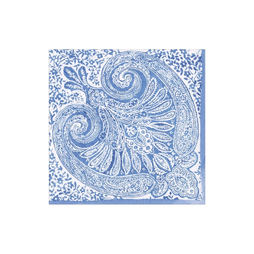 An image of Caspari Paisley Medallion Cocktail Napkins