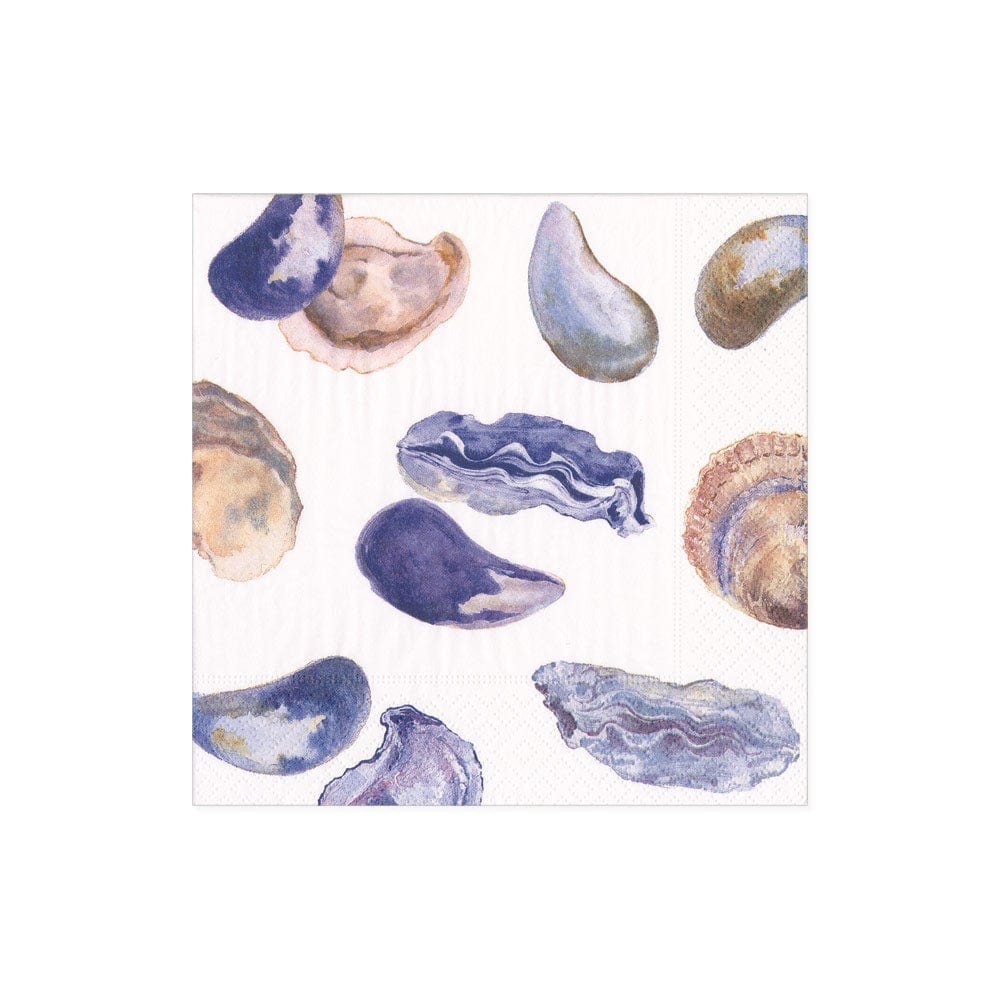 Caspari Oysters & Mussels Cocktail Napkins
