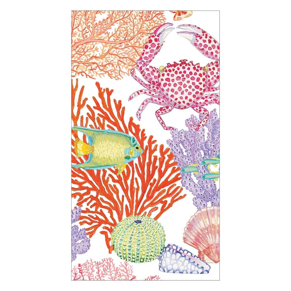 An image of Caspari Under the Sea Guest Towels