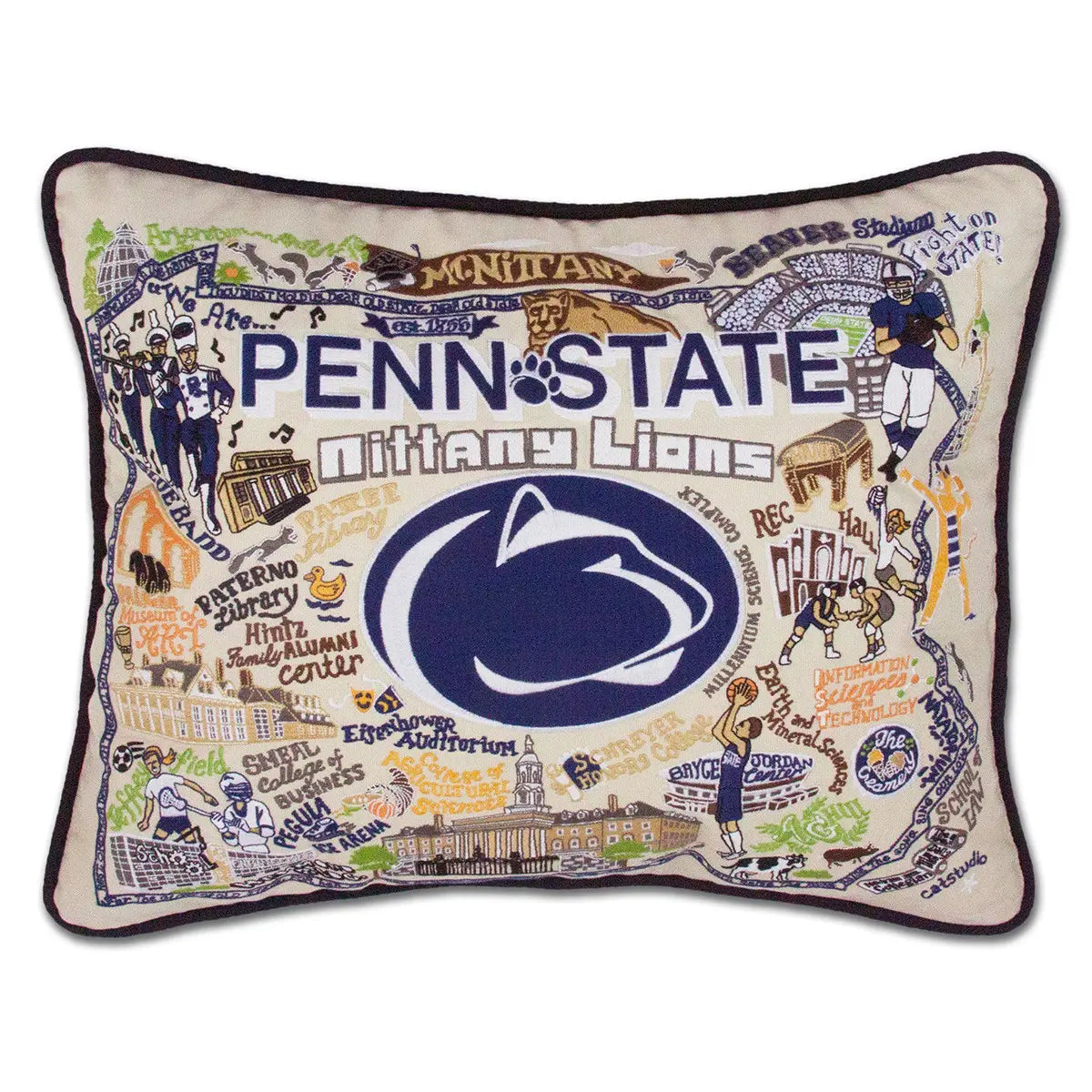 Catstudio Penn State University Collegiate Embroidered Pillow