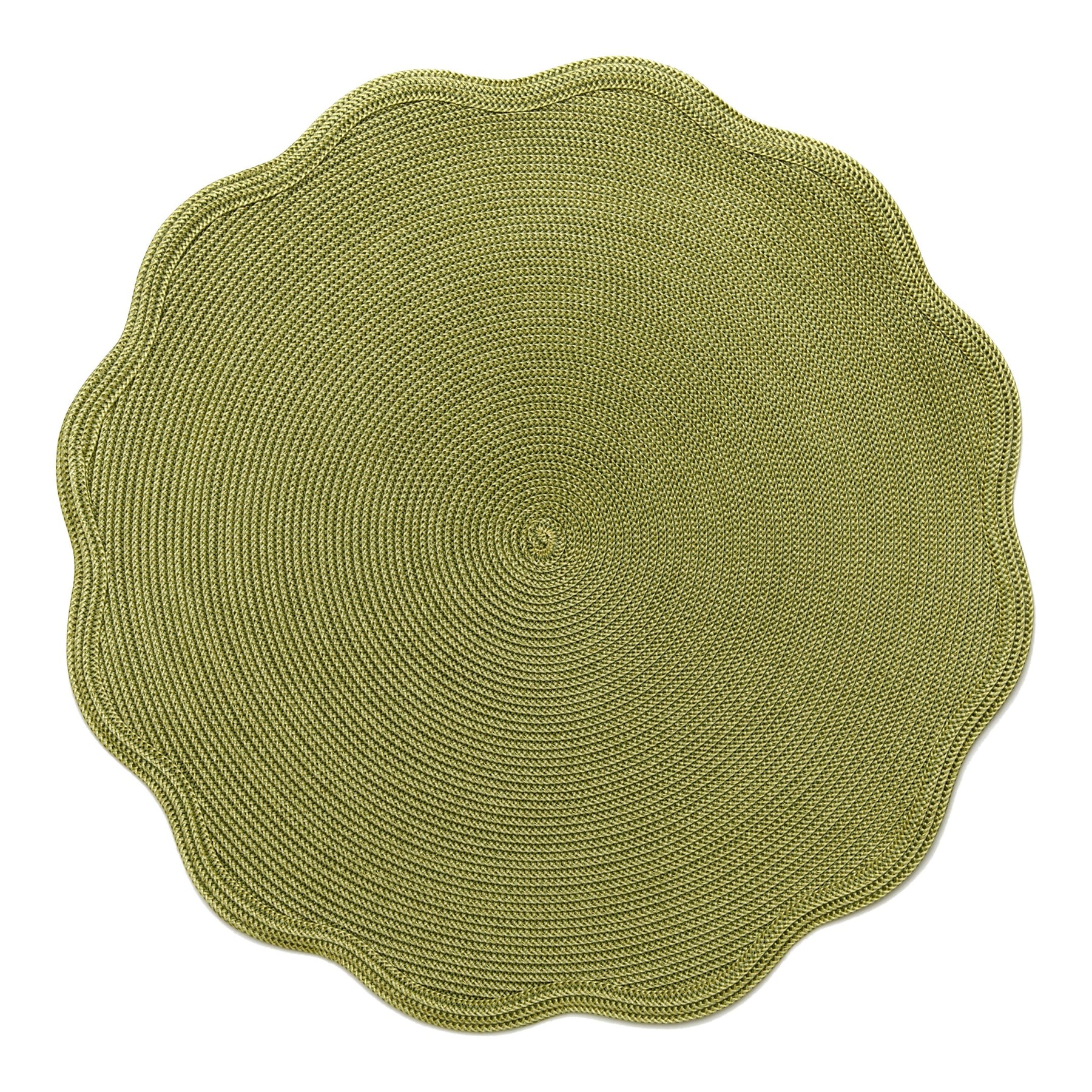 An image of Deborah Rhodes Autumn Border Scallop Placemat - Set of 4