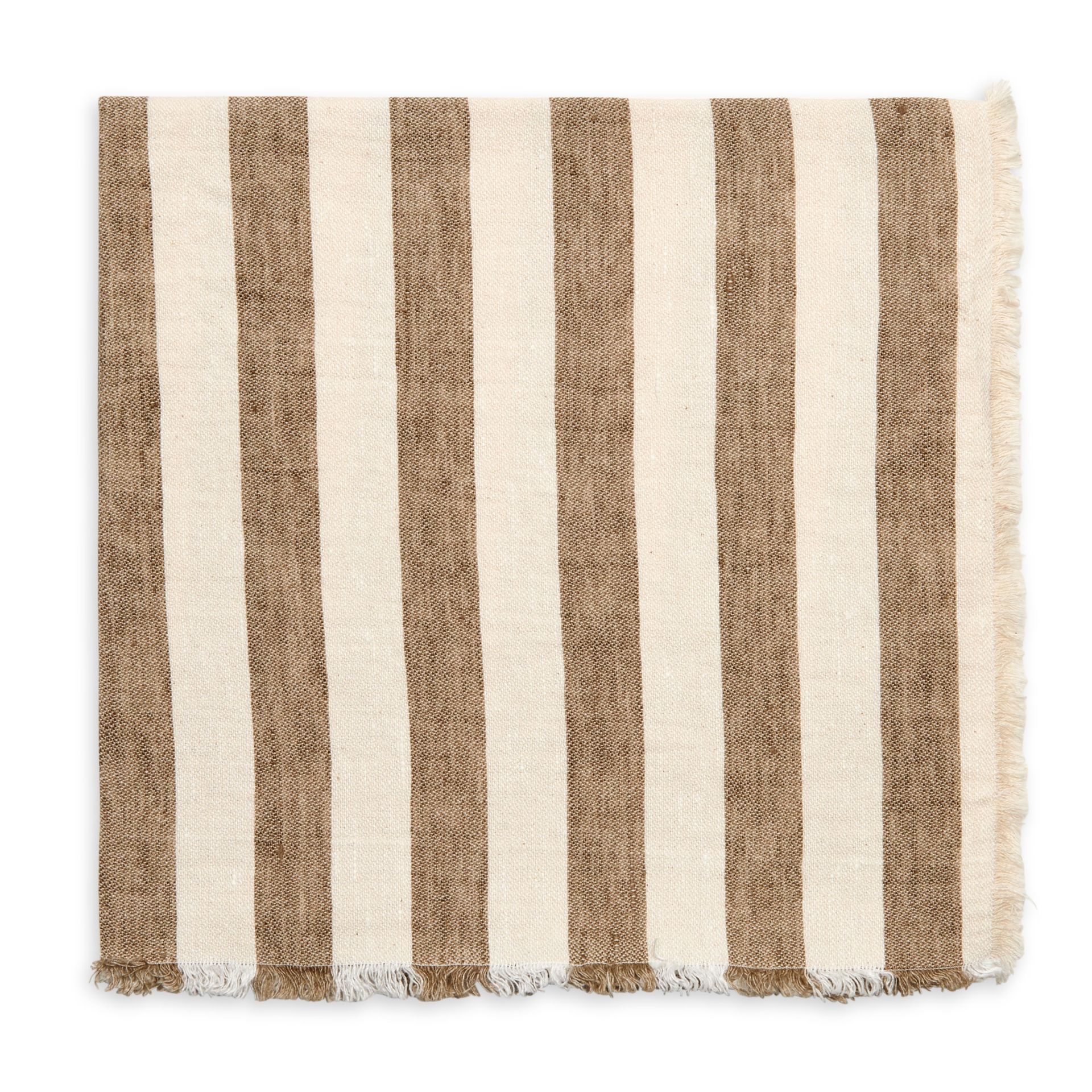 Deborah Rhodes Fringe Awning Stripe Napkin - Set of 4