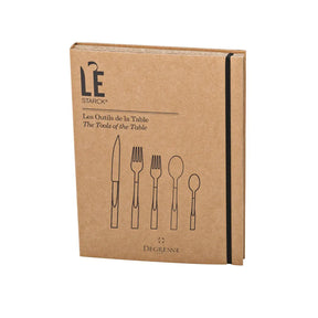 Degrenne L'E By Starck Flatware 5 piece Set packaging