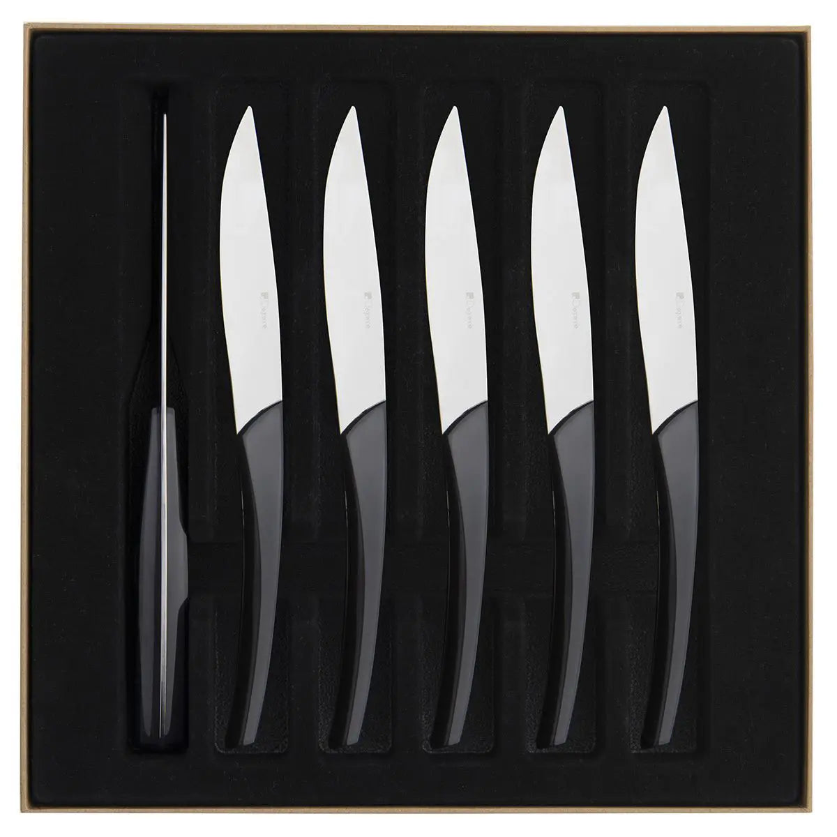 Degrenne Quartz 6 Piece Carbone Steak Knives