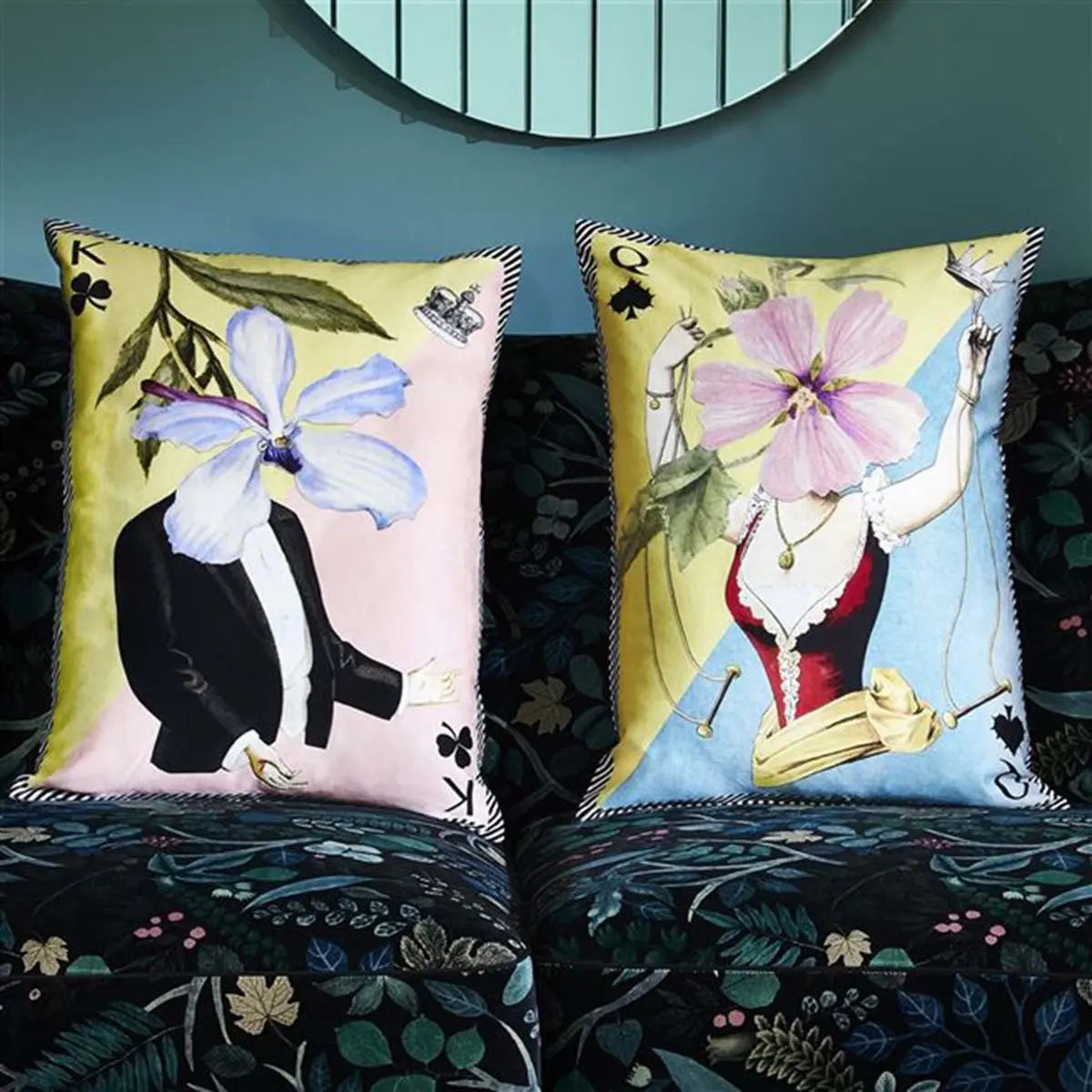 An image of Designers Guild Christian Lacroix Monsieur Fleur Decorative Pillow