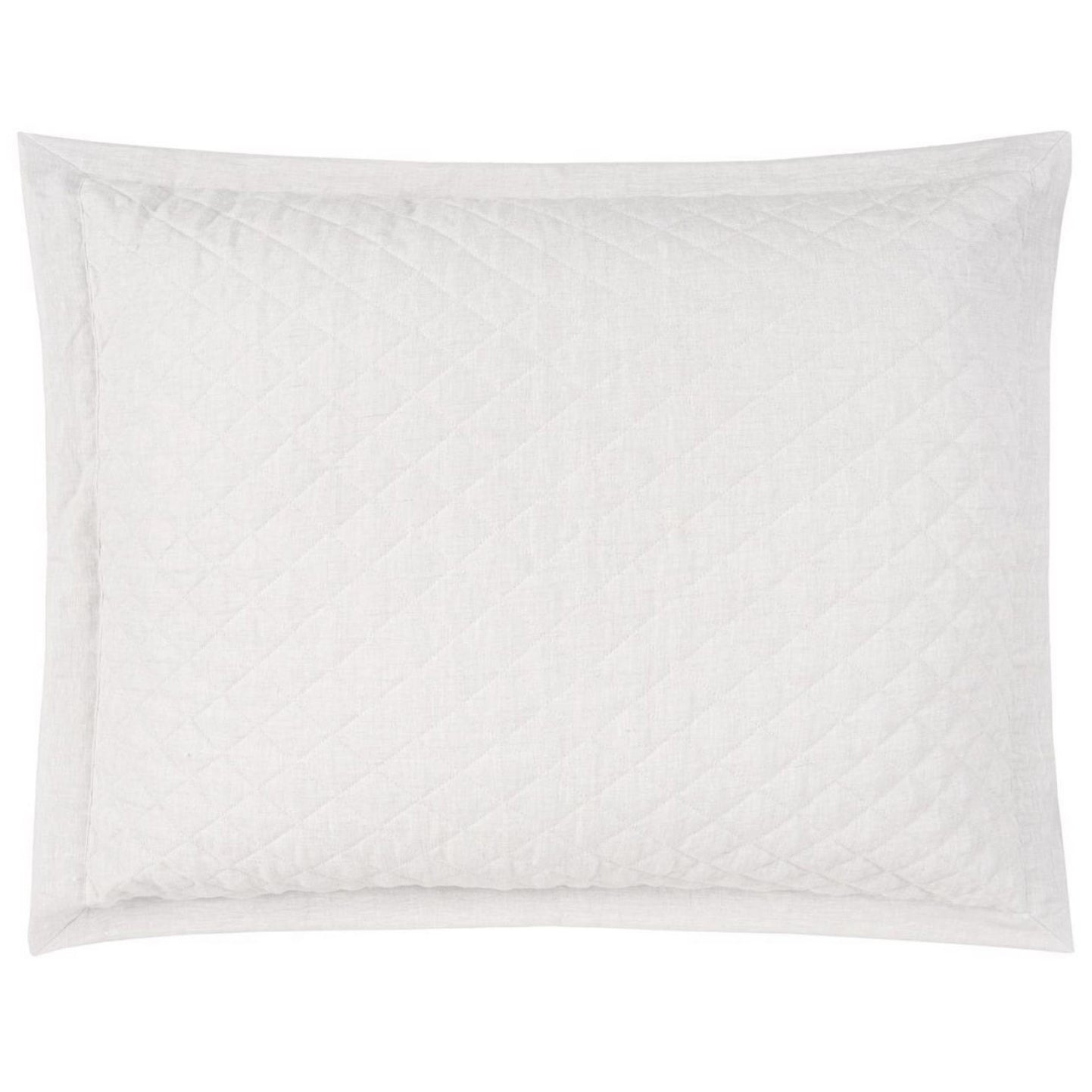 An image of Bovi Hudson Linen Quilted Sham