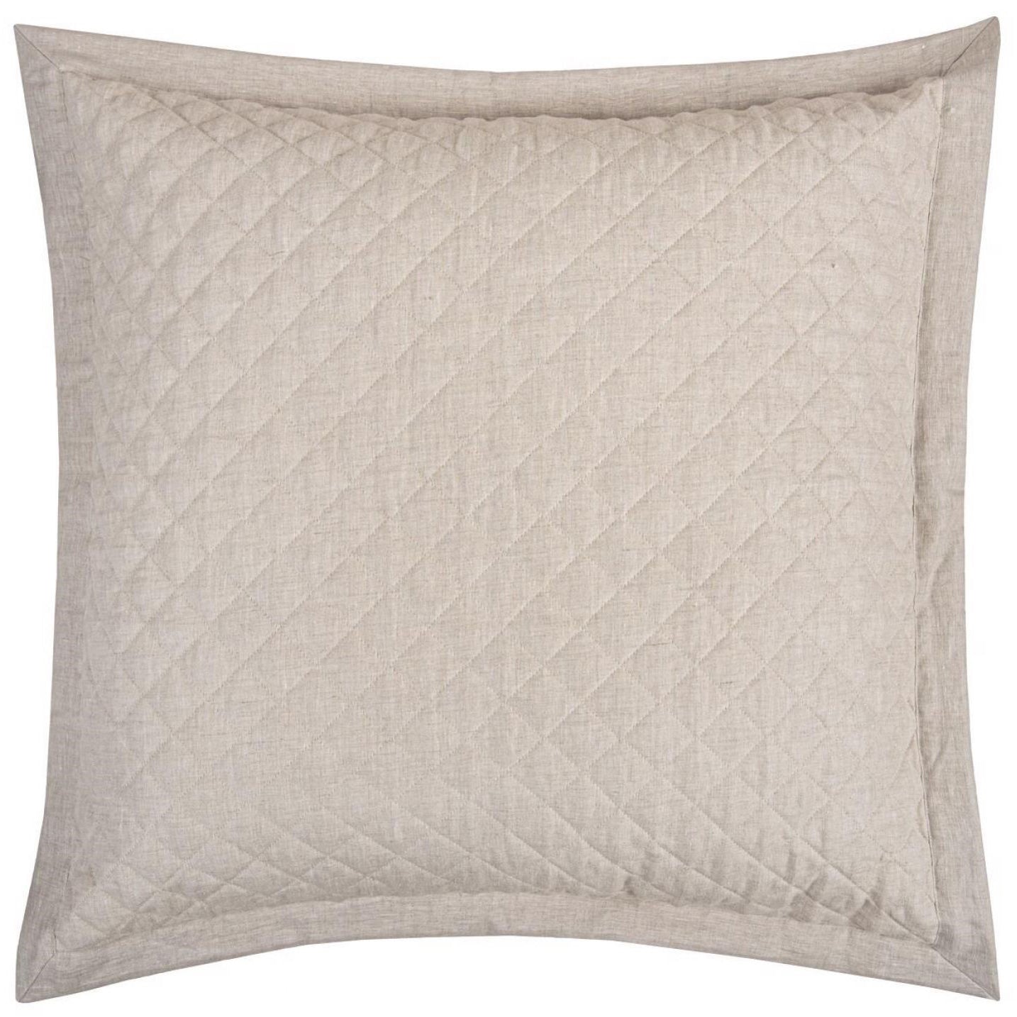 An image of Bovi Hudson Linen Quilted Sham