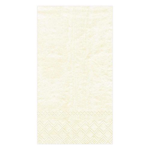 An image of Caspari Moire Ivory Guest Towel