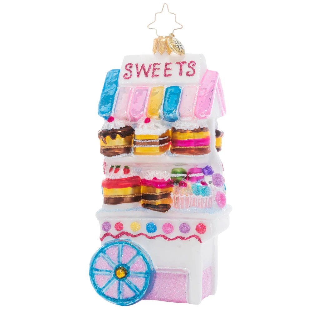 An image of Christopher Radko Sweets for Sale Ornament