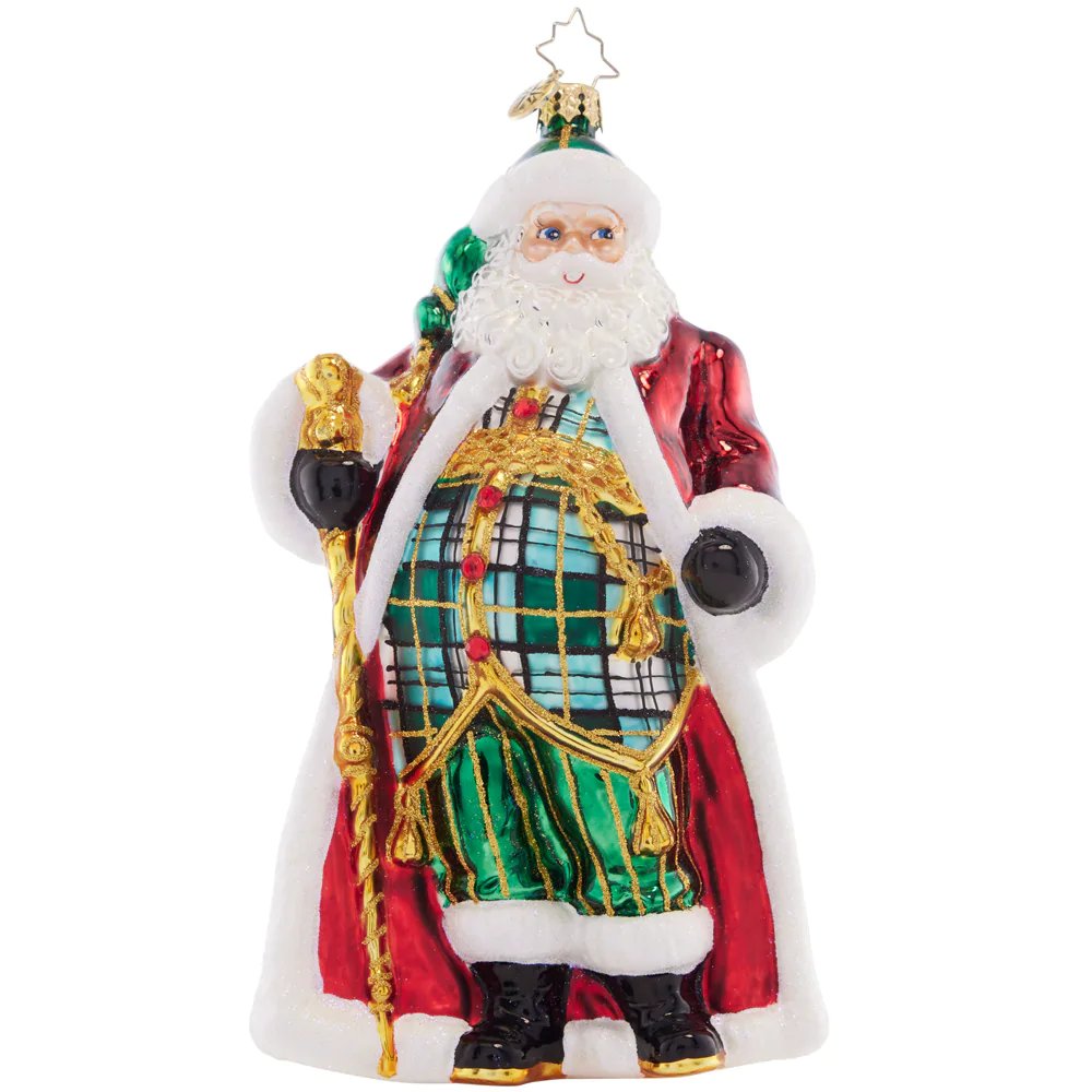 An image of Christopher Radko Clad in Plaid Ornament