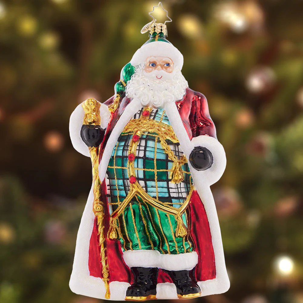 An image of Christopher Radko Clad in Plaid Ornament