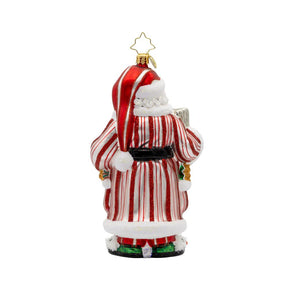 Christopher Radko Santa's Daily News Ornament