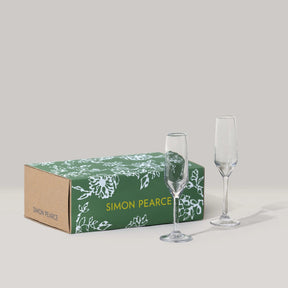 Simon Pearce Bristol Flute in Gift Box - Set of 2