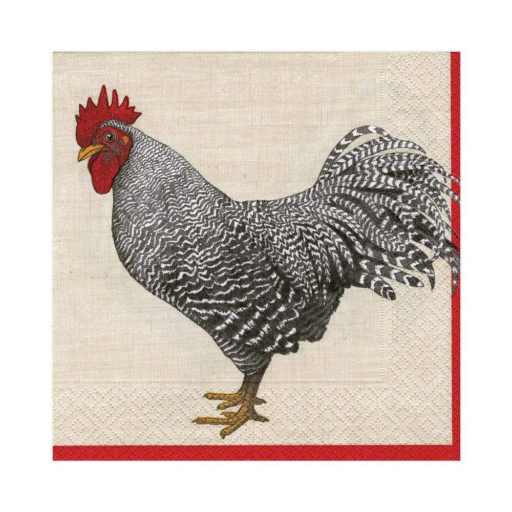 Caspari Le Coq Luncheon Napkins