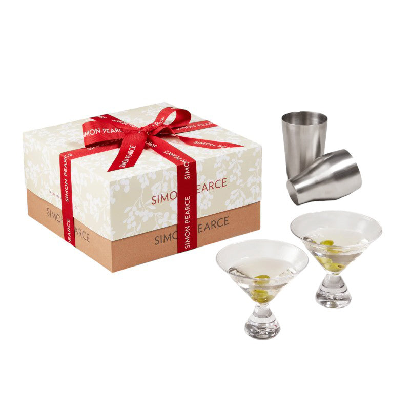 An image of Simon Pearce Classic Martini Set
