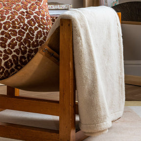 Yves Delorme Frisson Faux Fur Throw