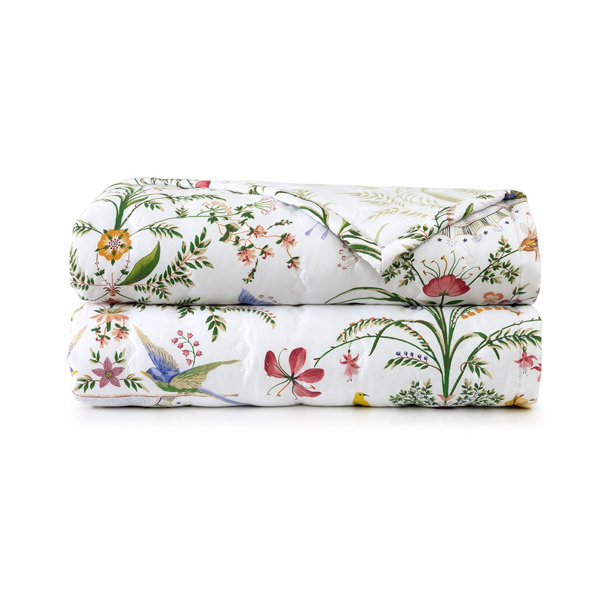 An image of Yves Delorme Botanic Quilted Coverlet