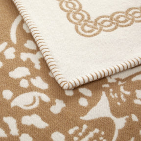 Yves Delorme Leopard Camel Throw