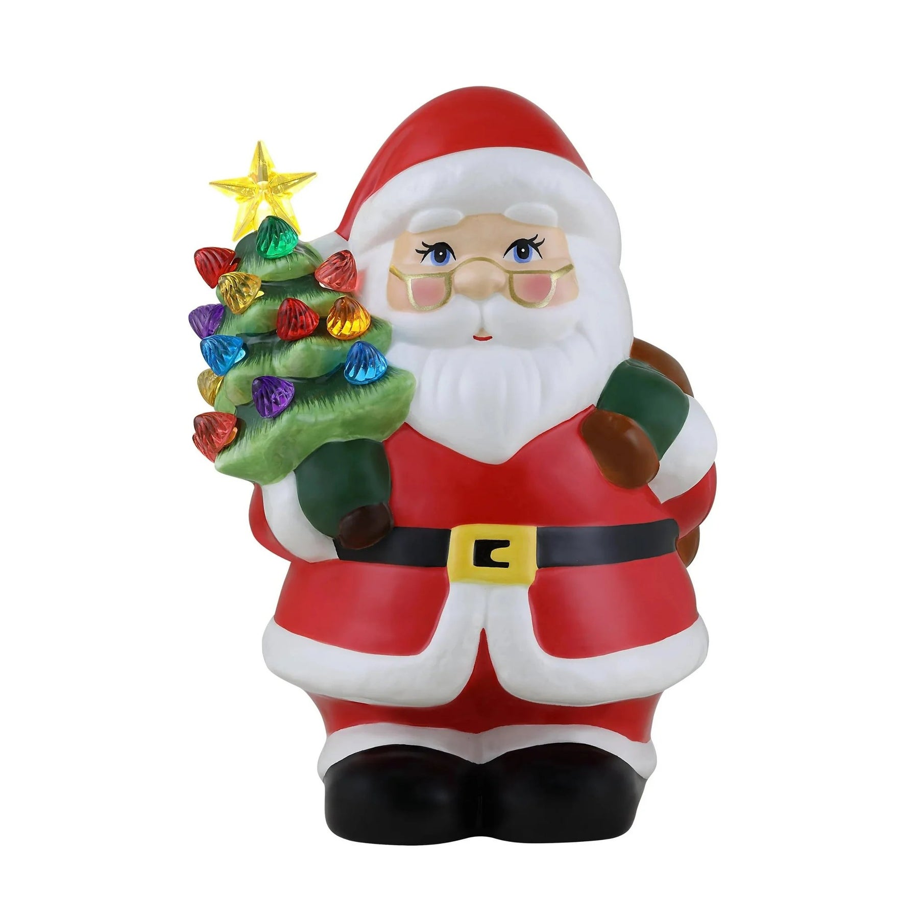 An image of Mr. Christmas Nostalgic Ceramic Santa Figure