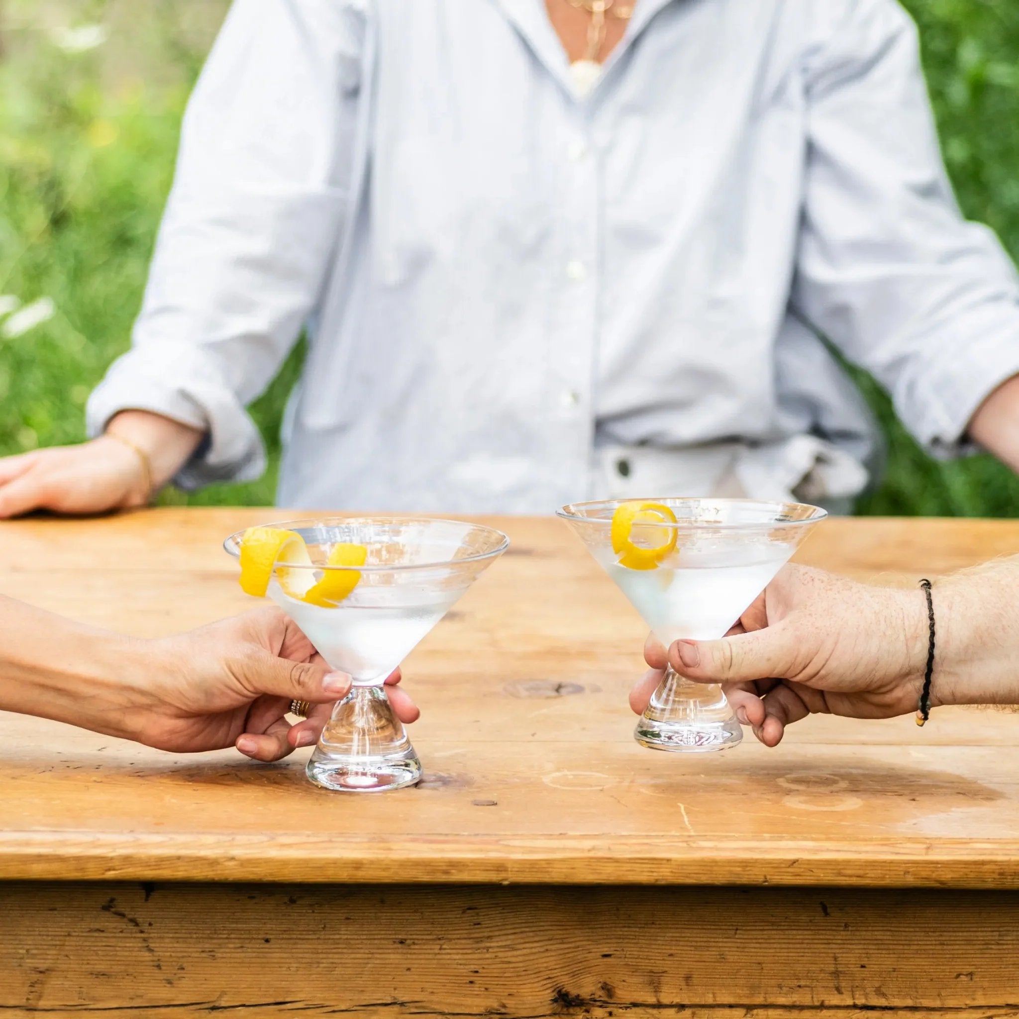 Simon Pearce Westport Stemless Martini in Gift Box - Set of 2