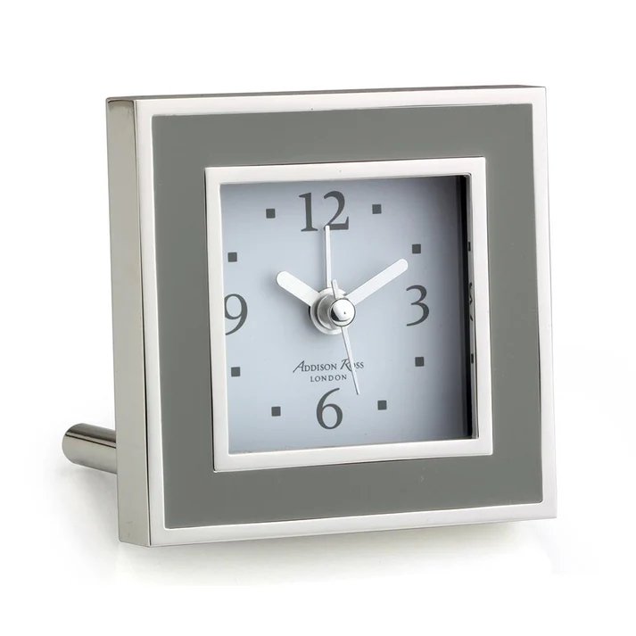 An image of Addison Ross Enamel Square Alarm Clock