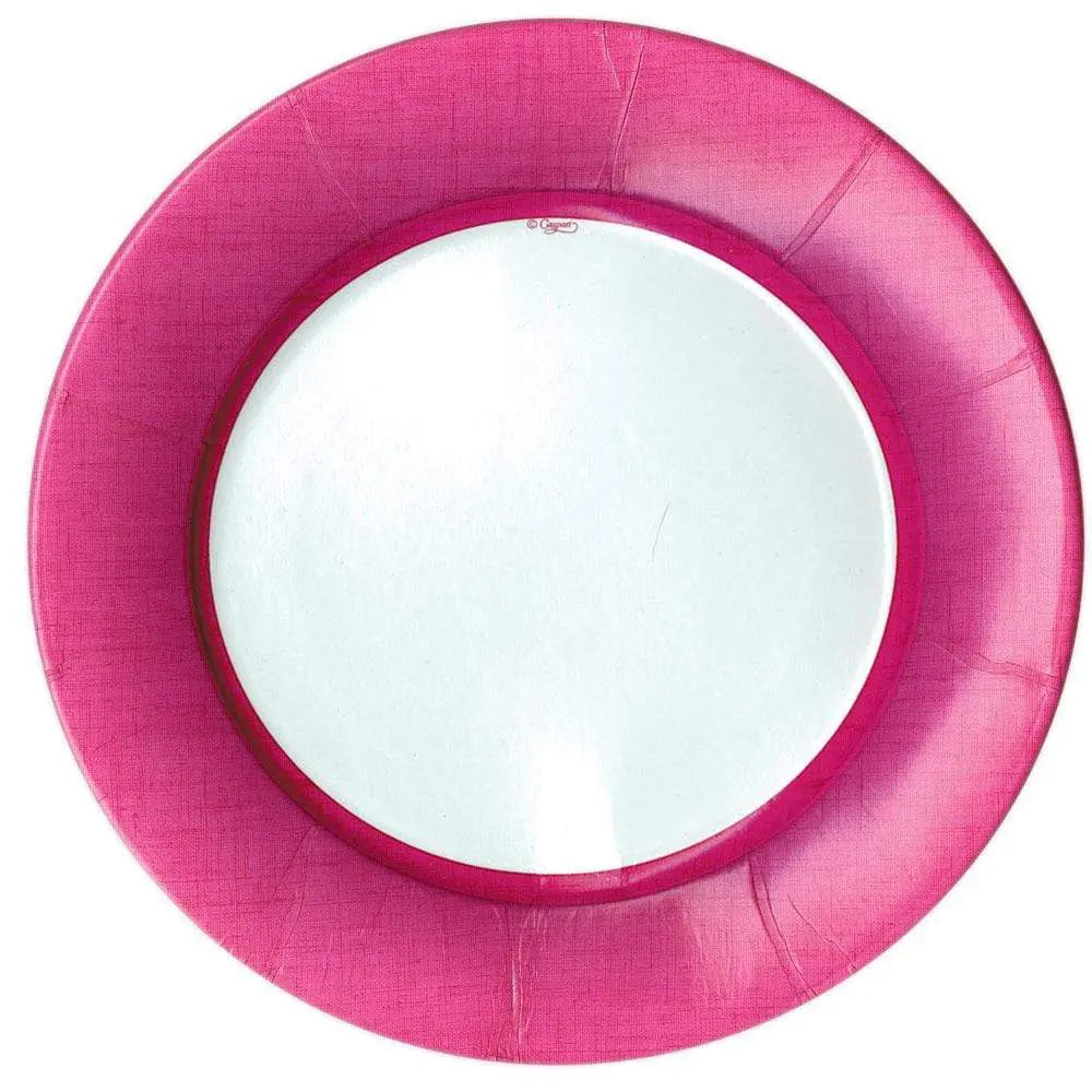 Caspari Linen Dinner Plate in Fuchsia