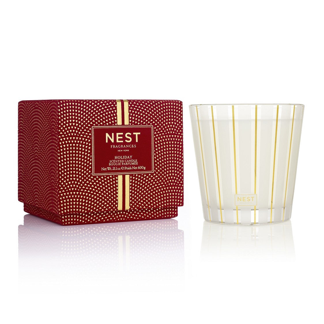 An image of Nest Fragrances Holiday 3-Wick Candle 21.2 oz