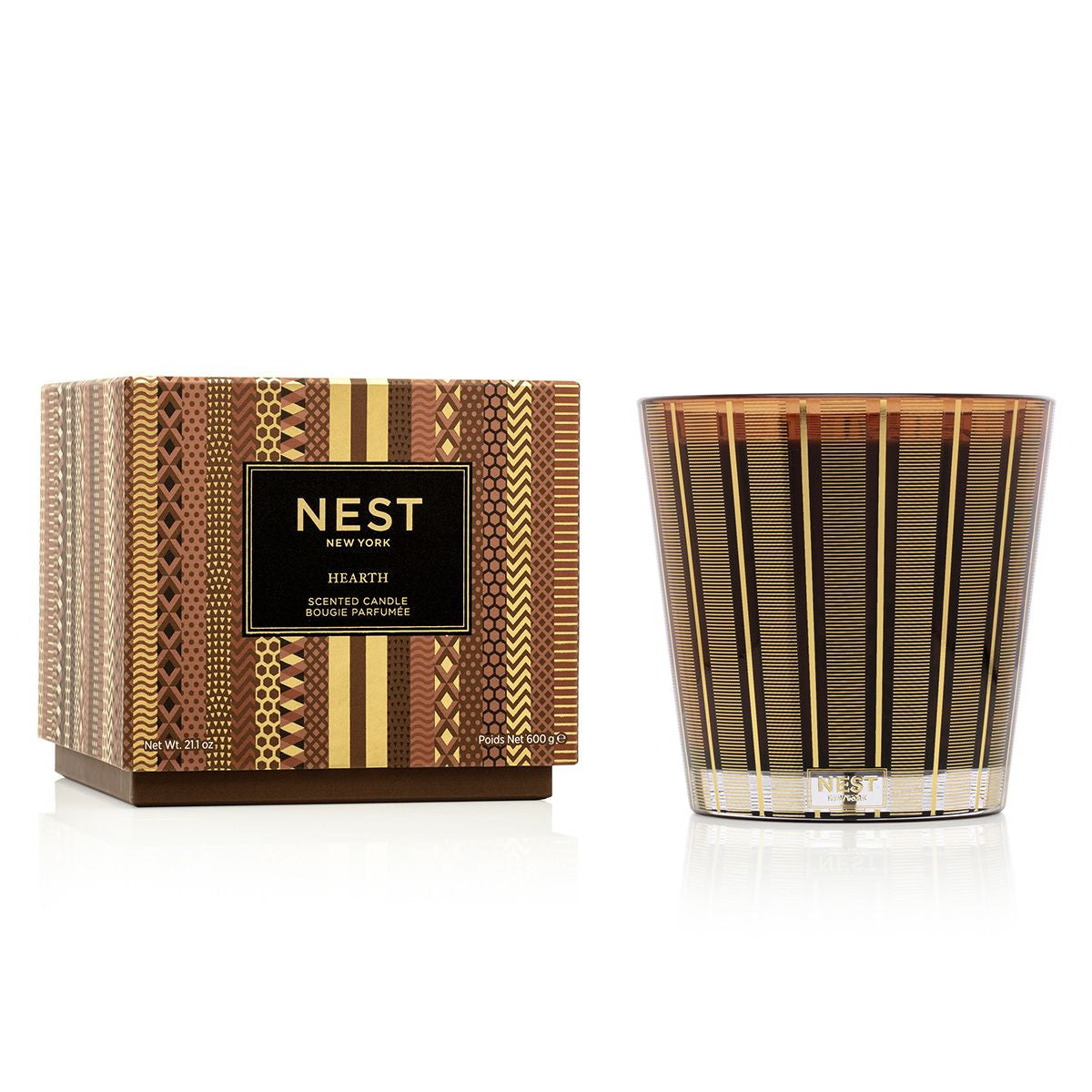 An image of Nest Fragrances Hearth 3-Wick Candle 21.2 oz