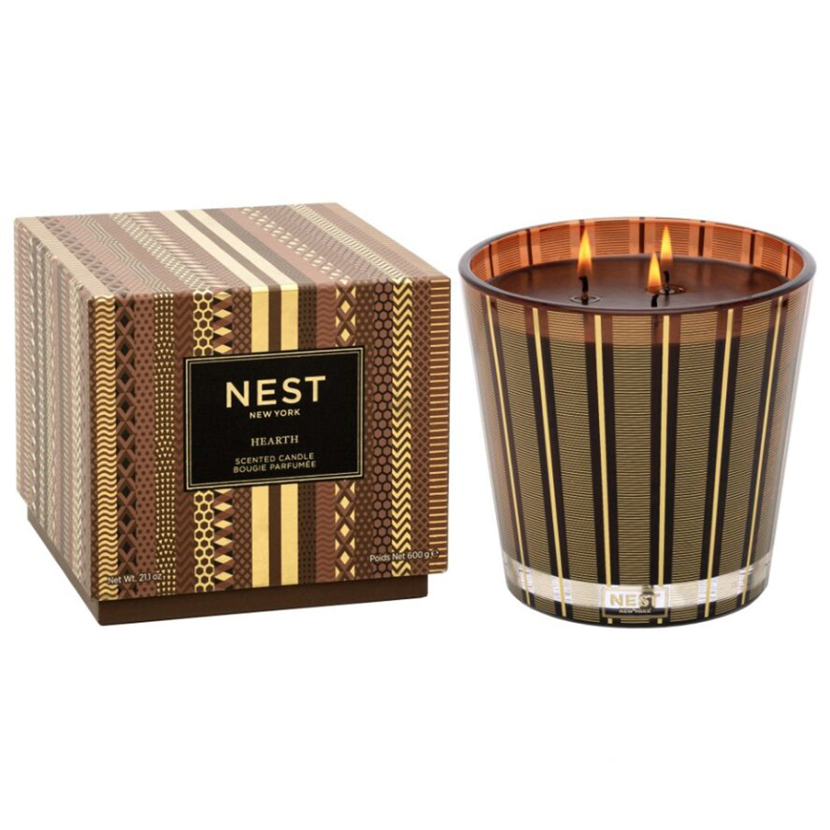 An image of Nest Fragrances Hearth 3-Wick Candle 21.2 oz