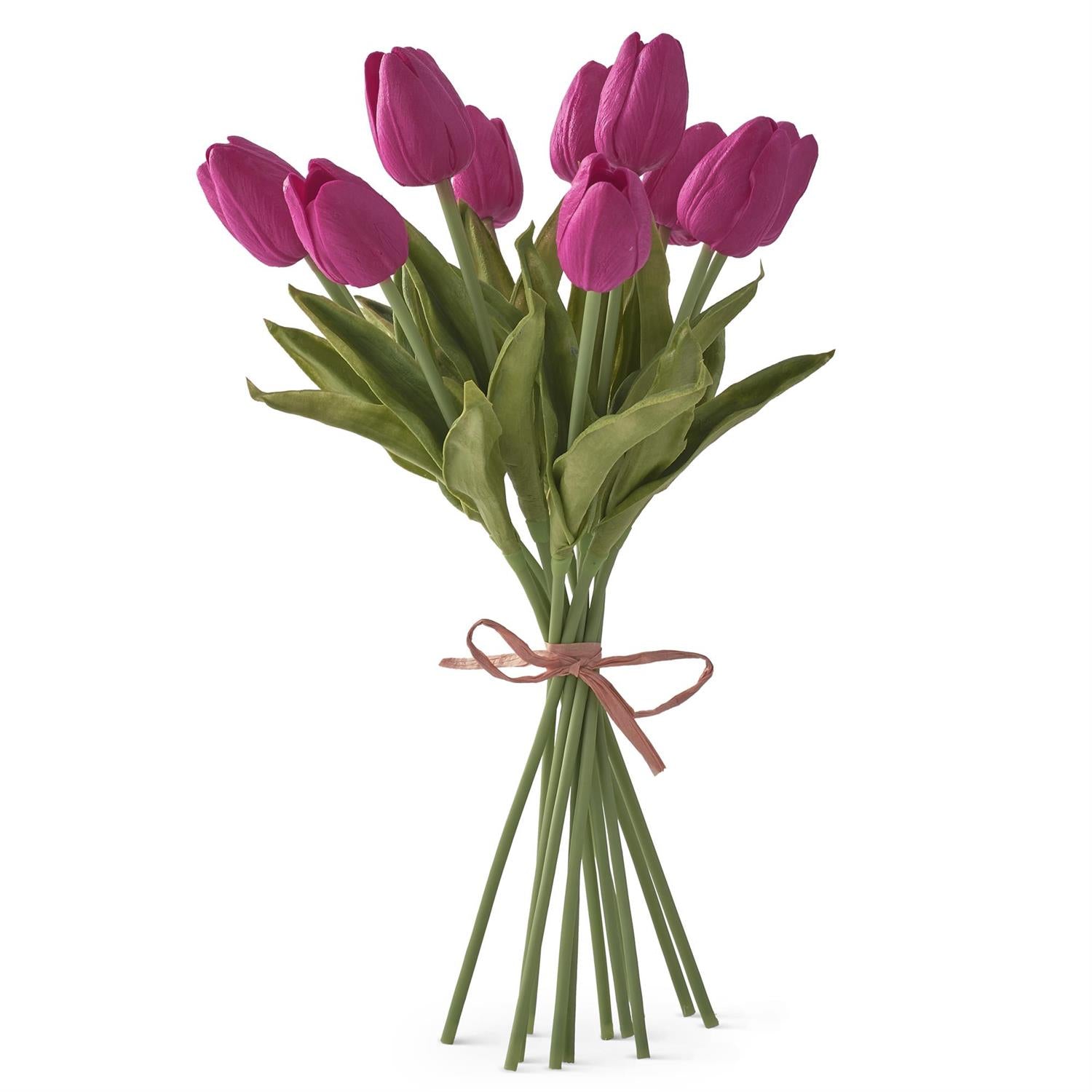 An image of K&K Real Touch Mini Tulip Bundle (12 stems)