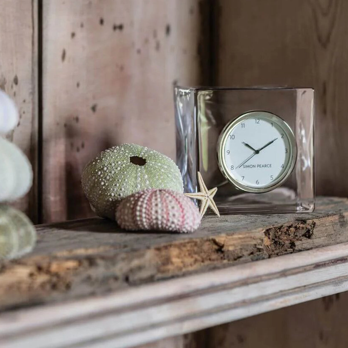 Simon Pearce Woodbury Clock in Gift Box