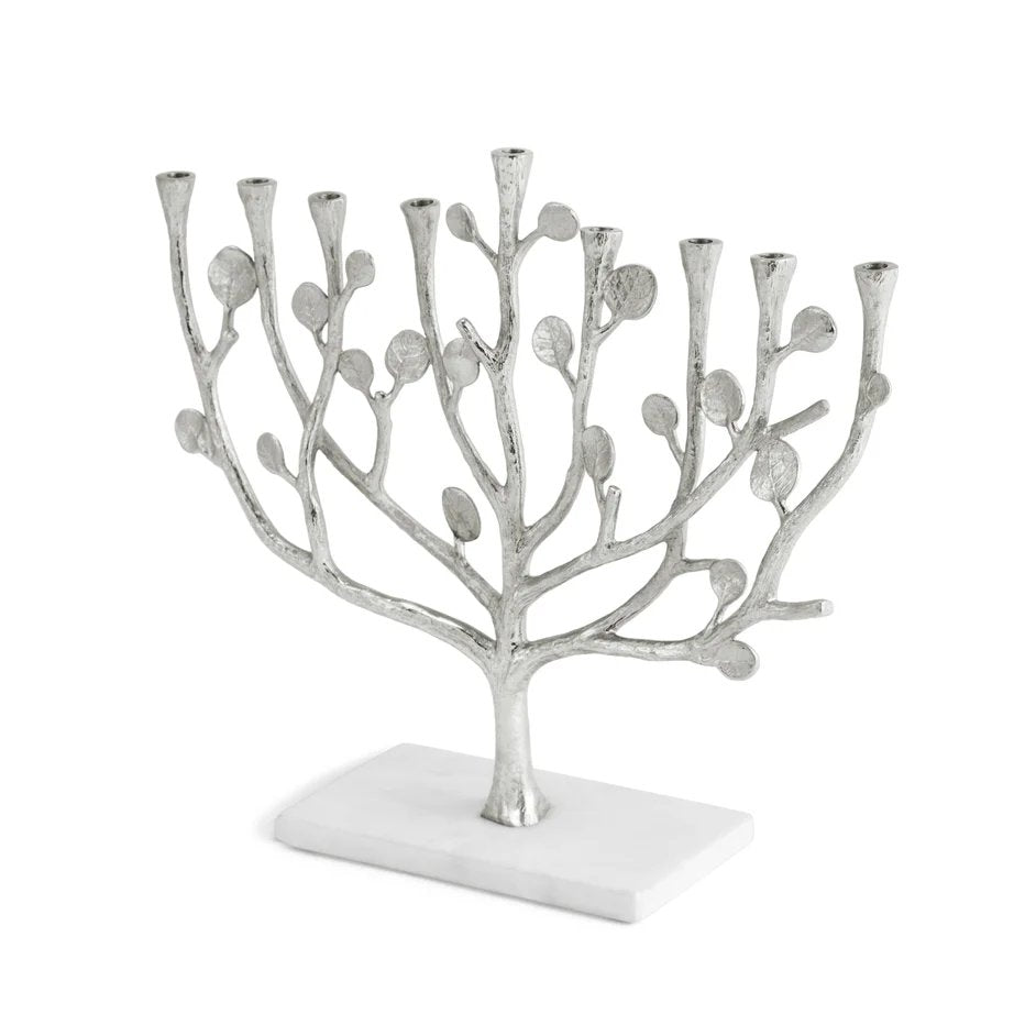 An image of Michael Aram Botanical Leaf Menorah