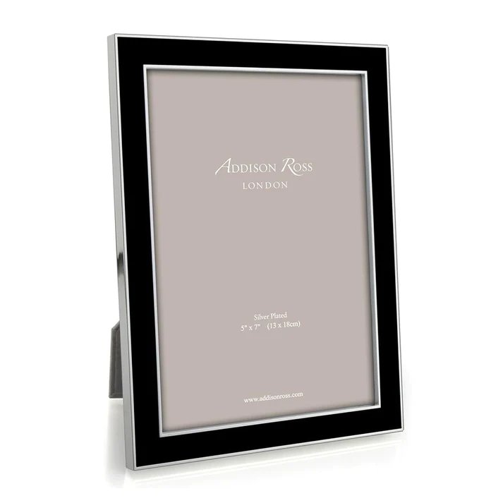 An image of Addison Ross Enamel with Silver Frame