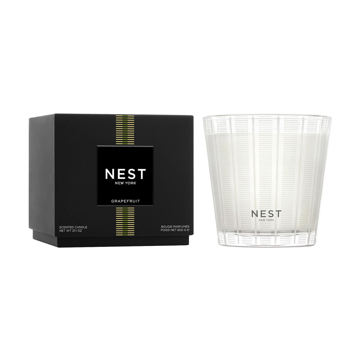 An image of Nest Fragrances Grapefruit 3-Wick Candle 21.2 oz