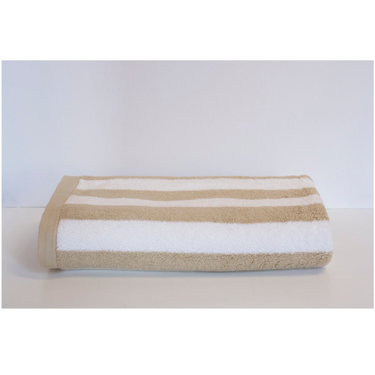 An image of Espalma 700 Stripe Beach Towel - Sand