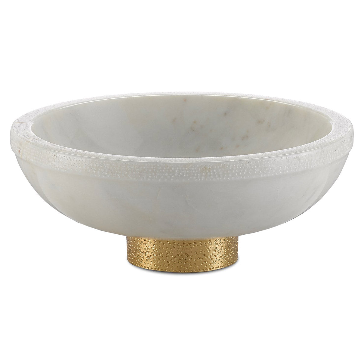 An image of Currey & Company Valor Marble Bowl