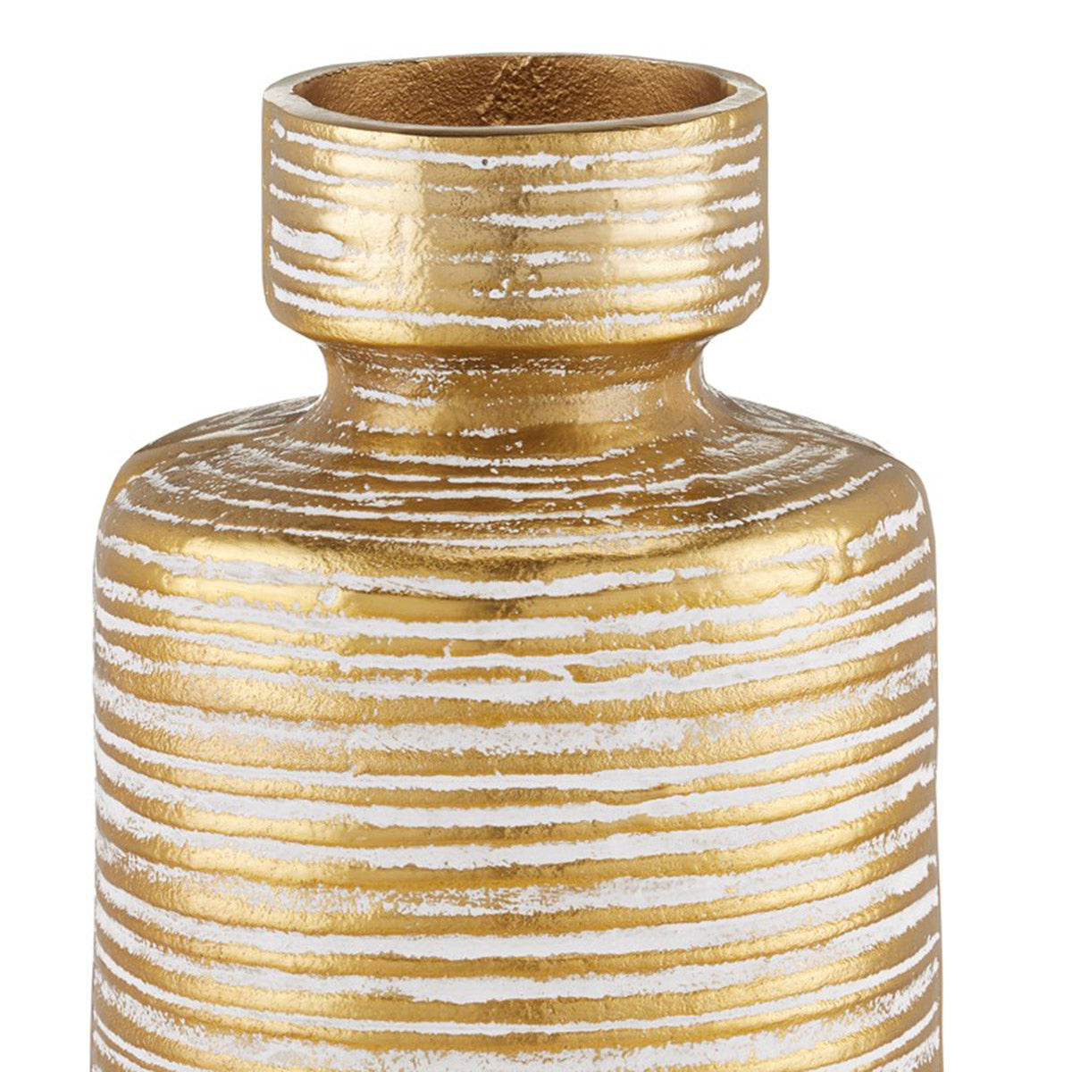 An image of Currey & Company Kenna White Vase - Set of 2