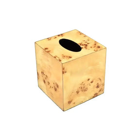 Pacific Connections Mappa Burl Tissue Box Holder