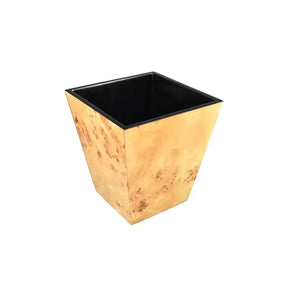 Pacific Connections Mappa Burl Waste Basket