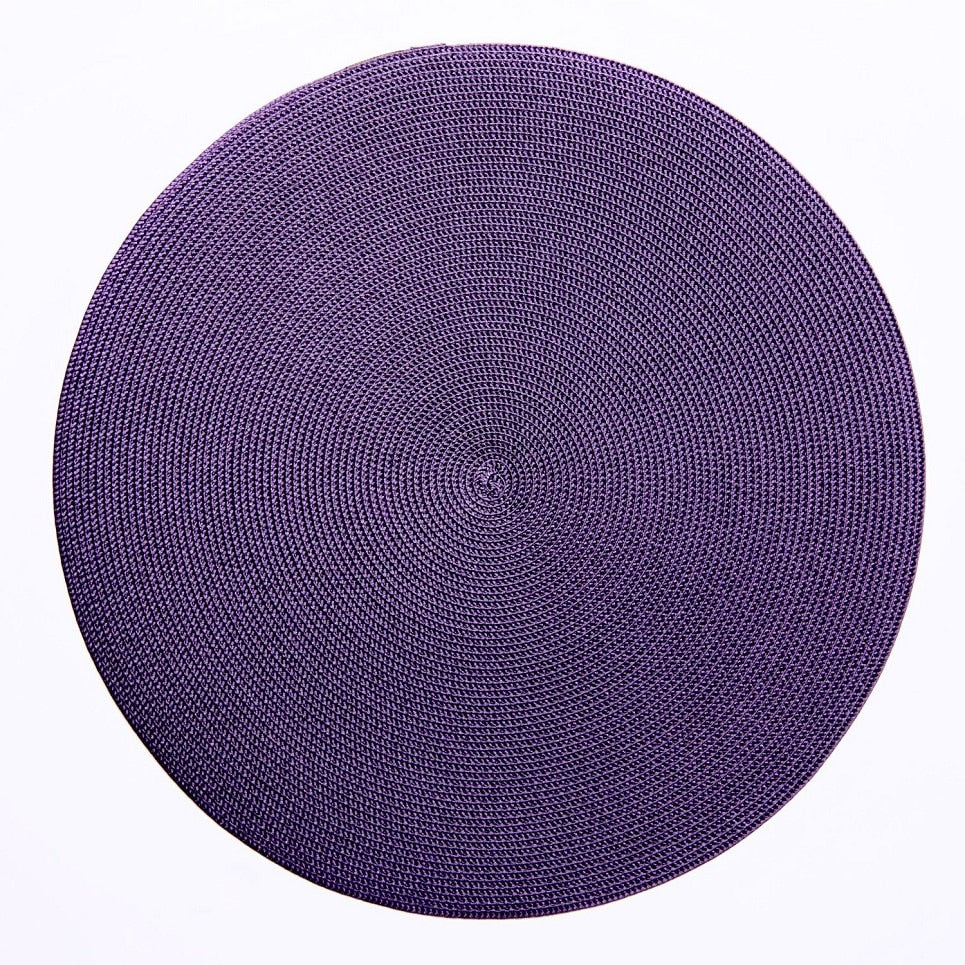 Deborah Rhodes Braided Round Placemats - Set of 4